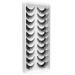Shop 3D False Lashes - Handmade Natural Look Fluffy Strip Lashes | 10 Pairs Multipack - Buy Online on SooperMarket.com