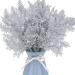 20Pcs Christmas Tree Picks Sprays 10.4 Glitter Artificial Pine Needles Branches Twigs Fake Pine Stems Picks for Xmas Tree Holiday Arrangement Crafts DIY Garland Wreath Home Decor (20  Silver) Silver 20