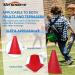 Win SPORTS Training Plastic Traffic Cones Set - 24 Pack 7 Inch Indoor Outdoor Agility Cones - Soccer Sports Equipment for Kids - Buy Online on SooperMarket.com