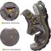 Outpro Men's Waterproof Outdoor Sports Sandals - Lightweight Leather Trekking & Hiking Sandals with Velcro Fastener - Size 45 EU - Perfect for Summer Adventures - Buy Online on SooperMarket.com