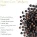 Organic Tellicherry Black Peppercorns for Grinder - Premium 100g Peppercorn Pack - Buy Online on SooperMarket.com