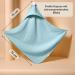 Mababu Hooded Baby Towel - 4 Layer GOTS Organic Cotton Anti-Slip Buttons 75x75 cm Soft & Fluffy - Sea Green - Buy Online on SooperMarket.com