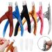 Professional Rustproof Nail Clippers for Acrylic Gel Nails - Black - Buy Online on SooperMarket.com