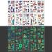 4th of July Glow in the Dark Temporary Tattoos - American Flag Patriotic Stickers for Independence Day Decorations - 10 Sheets - Buy Online on SooperMarket.com
