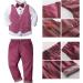 Nwada Boys 4pcs Gentleman Suit Set | Wedding Boys Clothes | Wine Red Outfit 2-3 Years - Buy Online on SooperMarket.com