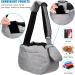 Ownpets Medium Pet Sling Carrier for 6.5-9kg Dogs/Cats - Reversible, Hands-Free, Adjustable Strap, Pocket - Grey - Buy Online on SooperMarket.com