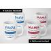 Mama Papa Gift Set - Christmas Gifts for Parents | Ceramic Cups & Spoon - Perfect Mama Papa Gift Ideas (330ml) - Buy Online on SooperMarket.com