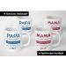 Unique Mama Papa Gift Set - Perfect Christmas Gifts for Parents & Kids | Ceramic Cups with Heartfelt Sayings - 2 Set (330ml) - We - Red & Blue - Buy Online on SooperMarket.com
