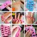 48pcs Sponge Toe Separators Pedicure Set | Premium Nail Art Tool Kit in 4 Fun Colors for Perfect Polishing - Shop Now - Buy Online on SooperMarket.com
