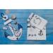 Luxury Ocean Themed Dolphins Fingertip Towels - 6-Piece Set 12x20 Inches - Buy Online on SooperMarket.com