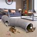 Ownpets 48 Inch S-Shape Collapsible Cat Tunnel with Feather Wand - Interactive Pet Toy for Cats, Kittens, and Small Pets - Buy Online on SooperMarket.com