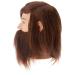 Bergmann Angelo Barber Training Head - Real Hair with Beard - 20cm 660g - Perfect for Men's Grooming & Haircuts - Buy Online on SooperMarket.com
