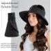 San Diego Hat Company Women's Adjustable Packable Roll-Up Visor - Black - Buy Online on SooperMarket.com