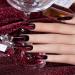 RARJSM Burgundy Cat Eye Gel Nail Polish - Diamond Black Red Velvet Glitter 15ml - UV LED Soak Off for Home Salon Christmas Manicure - Buy Online on SooperMarket.com
