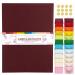 Bearly Art Colorful Collection - Blank Cards with Envelopes - A6 Size Compatible with Cricut Joy - 92 lb Premium Cardstock - Perfect for Creating Handmade Greeting Cards - Includes 12 Sealing Stickers