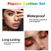 Glitter Eyeliner Pen Set - 12 Colored Waterproof Eye Liners for Women - Long-Lasting Professional Makeup - Colorful Set 02 - Buy Online on SooperMarket.com