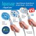High Pressure 6-in-1 Aquassage by AquaCare - 76-mode 3-way Combo  Showerhead  Hand Shower  Body Brush  Hair Brush & Arm in One! Two Brackets  Extra-long 6 foot Stainless Steel Hose  Brush Head Holder All-chrome - Buy Online on SooperMarket.com