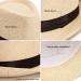 Beige Mens Straw Fedora Hat | Trilby Sun Panama Wool Hat | Size 7 1/4 (58cm) - Buy Online on SooperMarket.com