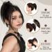 PORSMEER Claw Clip Ponytail Hair Extension - Dark Brown 10 Inch - Buy Online on SooperMarket.com
