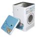 Iron Detergent Container Large Capacity Perspective Window Washing Machine Shape Multifunctional Storage Box for Tapes Stationery Socks