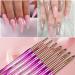 Shine Chance Size 4 Acrylic Nail Brush - 100% Real Kolinsky Art Brush for Professional DIY Manicures - Handmade Nail Extension Tool for Home Salon - Beginners Friendly - Buy Online on SooperMarket.com