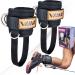 VAIIO Ankle Straps for Cable Machines,Adjustable Comfort fit Neoprene, Reinforce Double D-Ring - Premium Ankle Cuffs to Improve Abdominal Muscles, Lift The Butts, Tone The Legs for Men & Women Black Pair