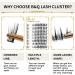 72 Cluster Lashes D Curl | Natural Fluffy Lash Extensions DIY | UK-FD-B51-D-MIX - Buy Online on SooperMarket.com