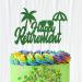 Trimming Shop Glitter Happy Retirement Cake Topper Holiday Beach Style Design for Farewell Retired Party Celebration Cake Decoration Supplies - Green - Buy Online on SooperMarket.com