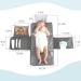 JanYoo Baby Portable Changing Pad with Wipes Pocket - Waterproof Travel Mat in Grey - Buy Online on SooperMarket.com