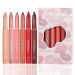 DELISOUL 6 Matte Lip Crayon  Matte Lipstick  2-in-1 Lip Liner and Lipstick Set  Cream-to-Matte Long Wear & Lasting Lipstick Makeup  With Built-in Sharpener  Smudgeproof  Water-Resistant Lipcolor  01 01
