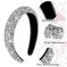 Sibba Rhinestone Padded Hairband - Crystal Beaded Wide Band Headpiece for Women - Buy Online on SooperMarket.com