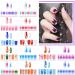 22 Sheets Pure Color Shine Flower Nail Polish Stickers with File - Nail Art Decals for Women & Girls - Buy Online on SooperMarket.com