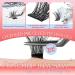 Self Adhesive Lashes Clusters - LASHVIEW Press On Individual Eyelash Extension Kit with Tweezers No Glue Needed - 72pcs 10-16mm (Z02-Pearl) | International Shipping Available - Buy Online on SooperMarket.com