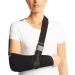 ArmoLine Deluxe Breathable Arm Sling for Broken Arm - Black (L) - Buy Online on SooperMarket.com