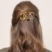 Noverlife 2PCS French Triple Ringed Hair Slider Pin Set - Non Slip Tortoise Shell Barrettes with Stick - Cellulose Acetate Ponytail Accessories - Buy Online on SooperMarket.com