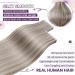 LAAVOO Tape-In Extensions | 60cm Real Hair | Ash Blonde & Platinum Blonde #18/613 | 20 Pieces 50g | Smooth Quality - Buy Online on SooperMarket.com