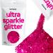 Hemway Extra-Chunky Glitter 100g 3.5oz Cosmetic Safe 1mm 1/24" 0.04" Dark Rose Dark Rose Pink Extra Chunky - 100g
