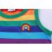 Mud Kingdom Little Boys Rainbow Stripe T-Shirt - Green Sleeveless (6 Years) - Buy Online on SooperMarket.com