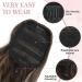 MORICHY Ponytail Extension 26Inch Long Wavy Drawstring Ponytail Synthetic Curly Pony Tails Fake Hair Natural Brown Ponytail Hair Extension for Women (Natural Brown) 26Inch Natural Brown - Buy Online on SooperMarket.com