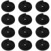 12 Pieces Spiral Lock Hair Tie Dreadlock Accessory Long Bendable Hair Tie Iron Wire Ponytail Holder Bendable Dread Tie for Women Men Thick Curly Hair Wrap (Black)