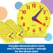 Buy Learning Resources Big Time Classroom Clock Set - Enhance Time-Telling Skills | Fast International Shipping - Buy Online on SooperMarket.com