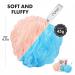 Ross Large Bath Loofah Sponge Scrubber Exfoliator - High Lather Cleansing (Peach & Blue) | International Shipping - Buy Online on SooperMarket.com