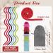 Nosiny 6 Pcs Spiral Lock Hair Ties - Colorful Dreadlock Accessories for Locs - Bendable Bands for Thick Curly Hair - Ponytail Holders for Women Men - Includes 6 Bags - Buy Online on SooperMarket.com