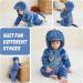 COOKY.D Winter Hooded Romper Jumpsuit - Unisex, Blue (6-12 Months) - Buy Online on SooperMarket.com