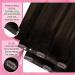 Youngsee Clip-In Ombre Real Hair Extensions - Dark Brown to Middle Brown 35cm 120g (7PCs) - Thick Remy Hair for Women - Buy Online on SooperMarket.com