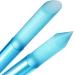 Glass nail shaver nail file - manicure stabbing professional precision file skin slide for cuticles grinding interface never uses real Czech quality of gladzy glass cuticle pusher - baby blue