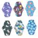 Reusable Panty Liners 6pcs Maternity Napkin Bamboo Napkins Panties for Girls Washable Cloth Menstrual Pads Sets Reusable Pads Bamboo Charcoal Menstrual Pad Girls Pad