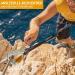 SOB Large Alloy Steel D-Ring Carabiner Clip - Heavy Duty Locking Carabiner for Hammock, Keychain, Camping & Hiking - Silver - Buy Online on SooperMarket.com