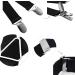AXY Men's White Suspenders 3.5 cm Wide | Durable X-Shape with 4 Strong Clips - International Shipping - Buy Online on SooperMarket.com