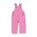 Carhartt Baby Girls' Canvas Bib Overall Months 12 Months Pink